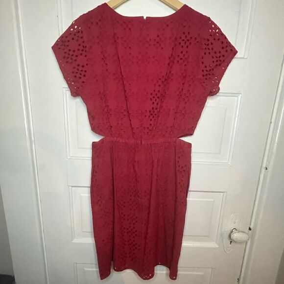 Madewell Eyelet Happening Cutout Dress Size 6 - Picture 10 of 10
